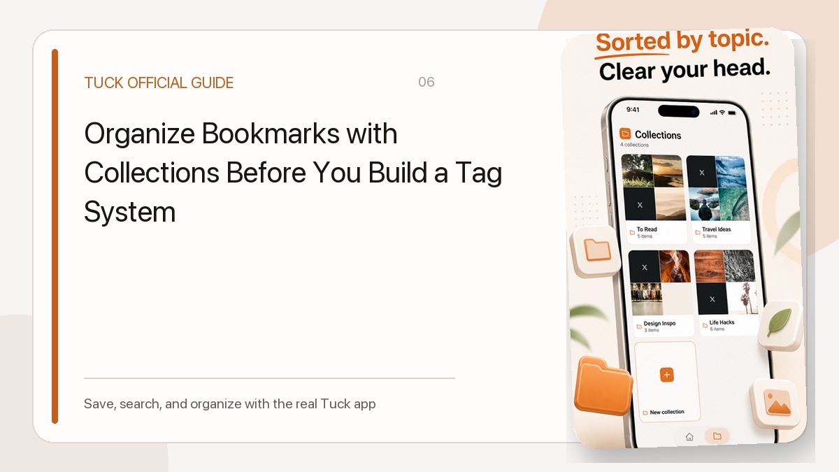 Organize Bookmarks with Collections Before You Build a Tag System