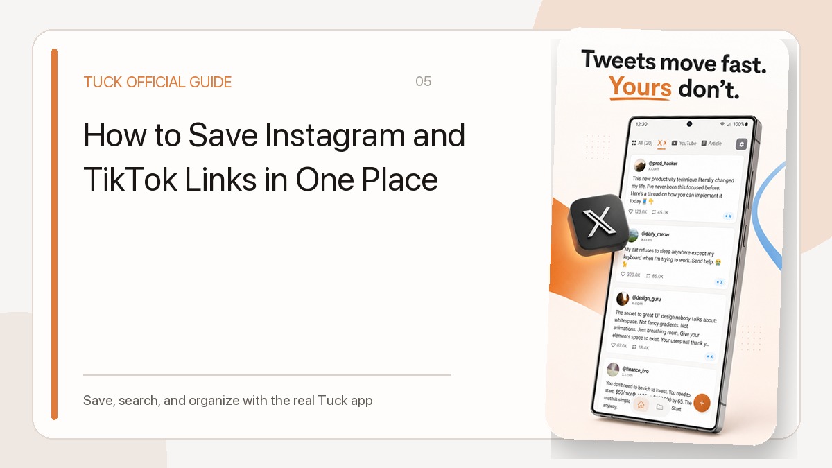 How to Save Instagram and TikTok Links in One Place