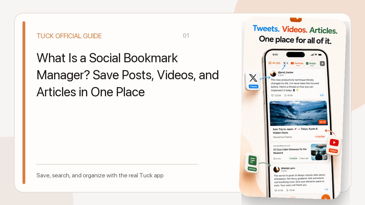 What Is a Social Bookmark Manager? Save Posts, Videos, and Articles in One Place